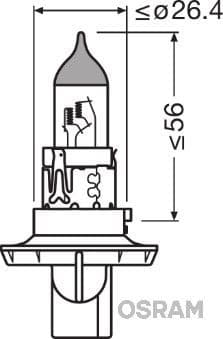 Bulb, front fog light ORIGINAL 9008 - image 2