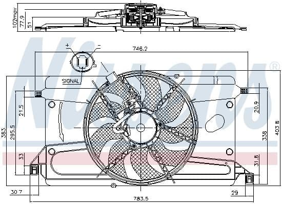 Fan, engine cooling 85697