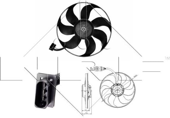 Fan, engine cooling 47393 - image 2