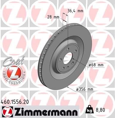 Brake Disc COAT Z 460.1556.20