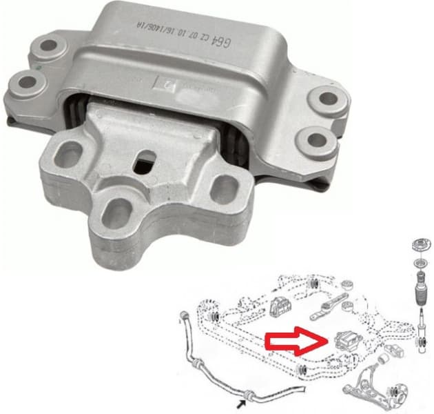 Mounting engine 33144 01