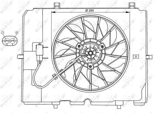 Fan, engine cooling 47067