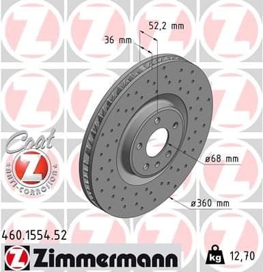 Brake Disc SPORT BRAKE DISC Z 460.1554.52