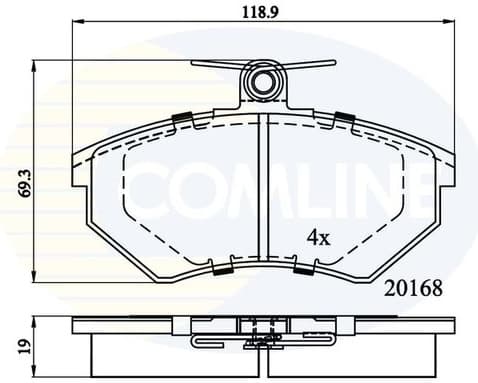 Brake pads front CBP0511