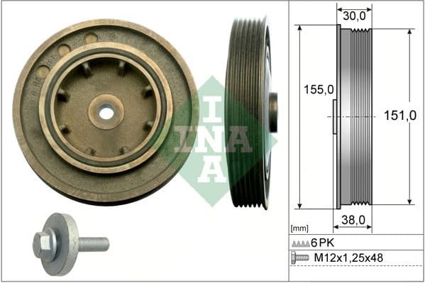 Belt Pulley, crankshaft 544010120