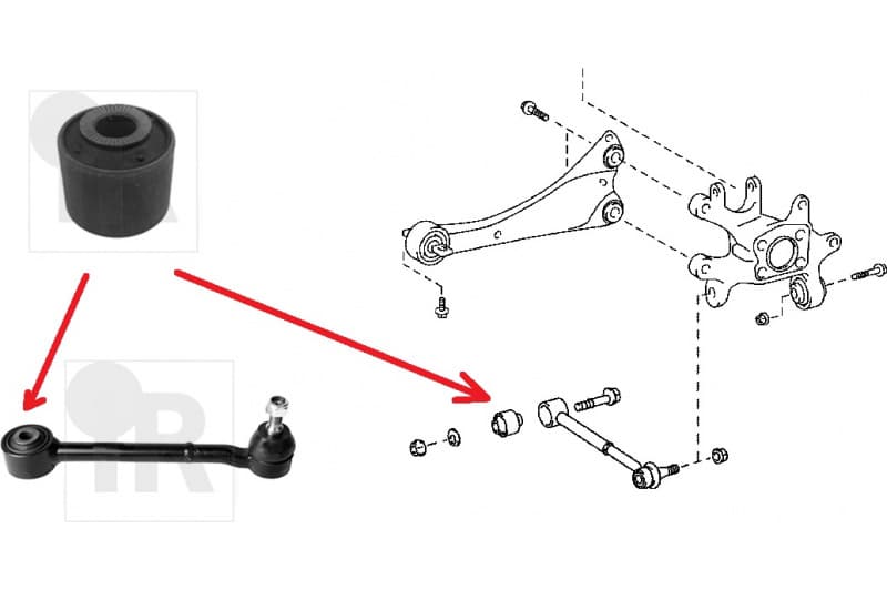 Silentblock rear axle 87-10264