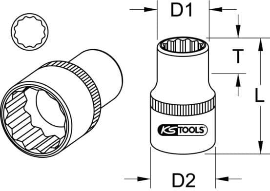 Socket Wrench Insert 911.1584 - image 2