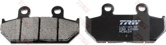 Brake Pad Set, disc brake Organic Allround MCB624