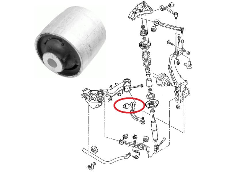 Silentblock front axle 36761 01