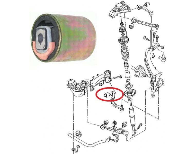 Silentblock front axle 00729773