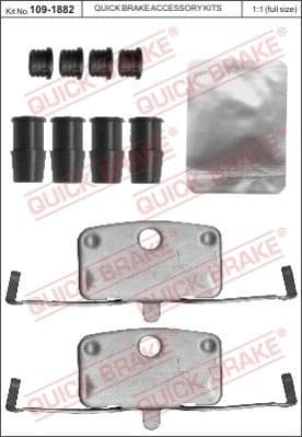 Brake pads accessory kit 109-1882