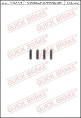 Accessory Kit, disc brake pad 109-1771