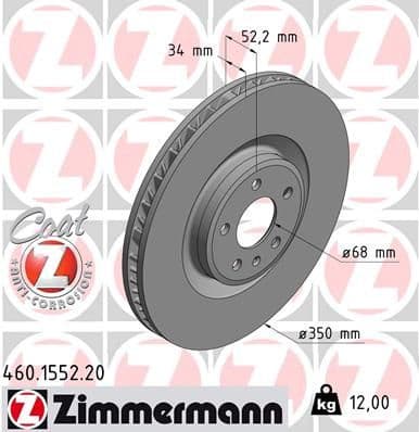 Brake Disc COAT Z 460.1552.20
