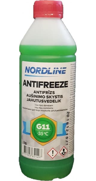 Aušinimo skystis žalias NORDLINE -35C G11 1kg - NAFG-1