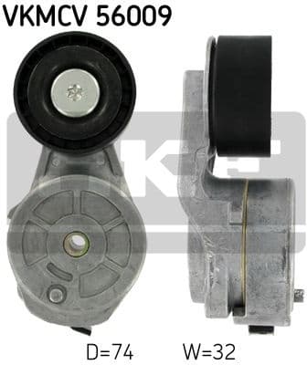 Belt Tensioner, V-ribbed belt VKMCV56009