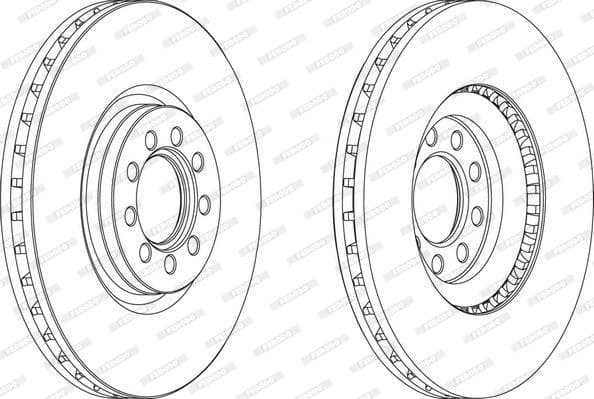 Brake disc, 1pcs FRONT, Top Quality FCR317A