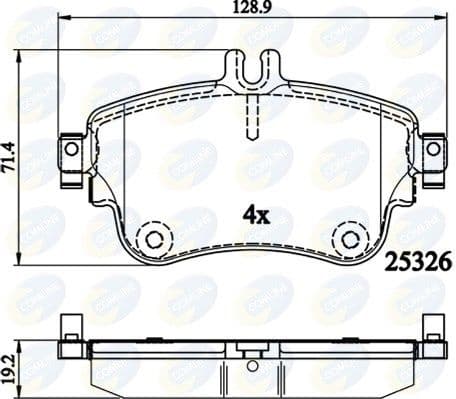 Brake Pad Set, disc brake CBP02151