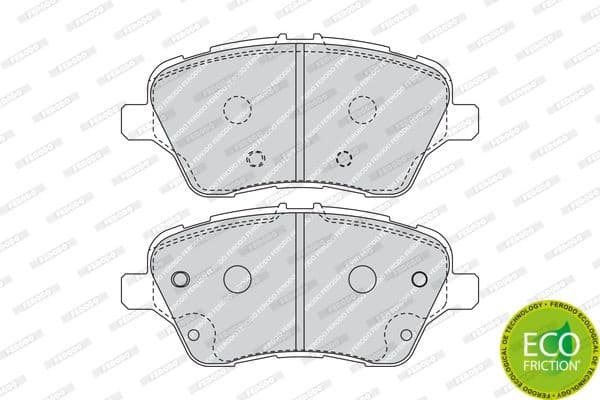 Brake pads front, Top Quality FDB4612 - image 2