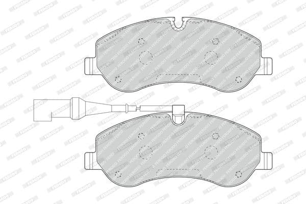 Brake pads front, Top Quality FVR4909
