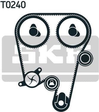 Water Pump & Timing Belt Kit VKMC06605 - image 2
