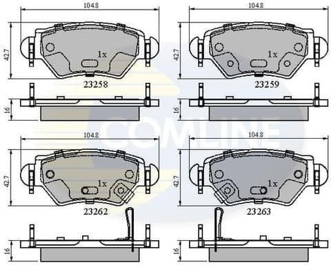 Brake Pad Set, disc brake CBP31504