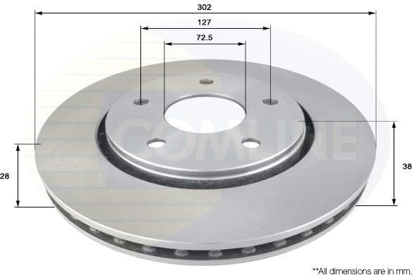 Brake Disc COATED ADC2324V