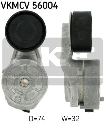 Belt Tensioner, V-ribbed belt VKMCV56004