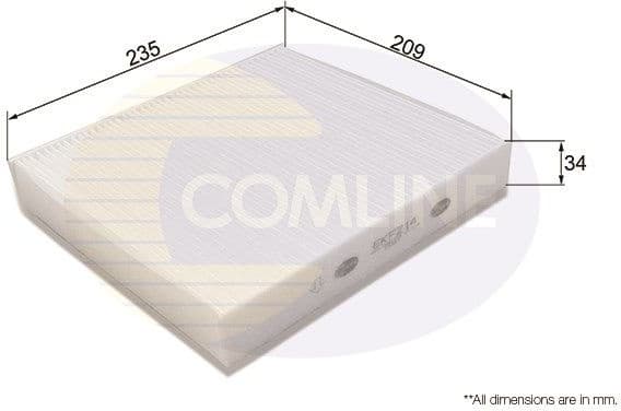 Filter, cabin air EKF214