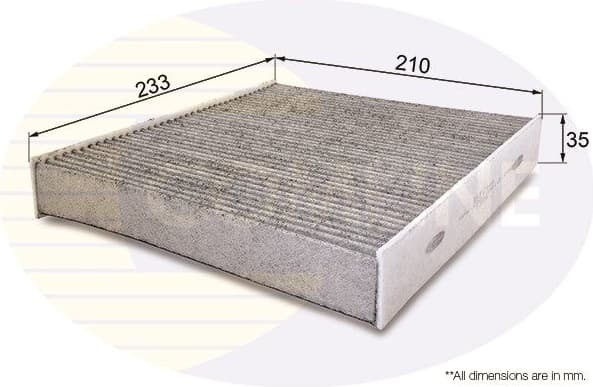 Filter, cabin air EKF214A