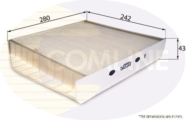 Filter, cabin air EKF280