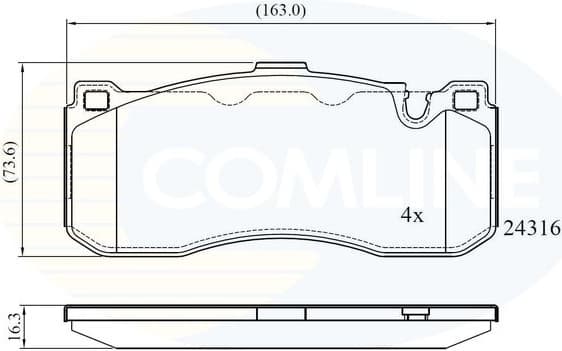 Brake Pad Set, disc brake CBP06005