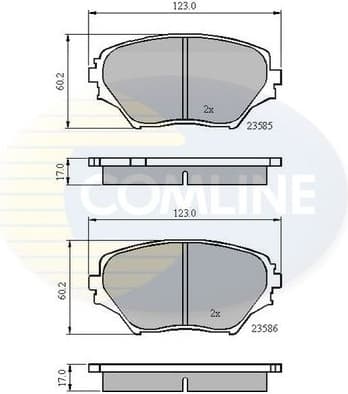 Brake Pad Set, disc brake CBP0944