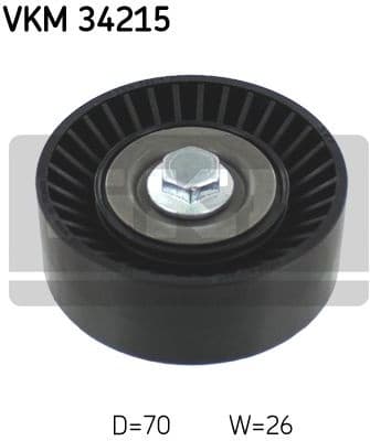 Deflection/Guide Pulley, V-ribbed belt VKM34215