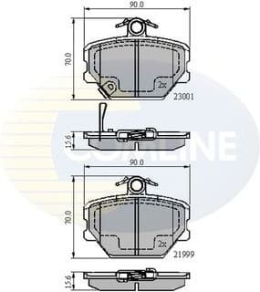 Brake pads front CBP31019