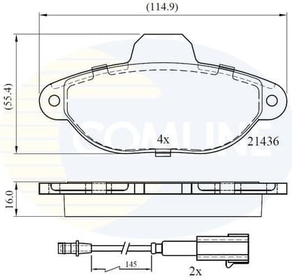 Brake Pad Set, disc brake CBP22383