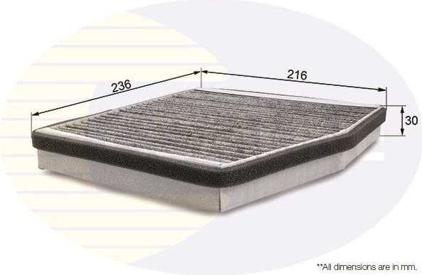 Filter, cabin air EKF102A