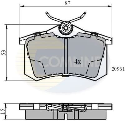 Brake Pad Set, disc brake CBP0108