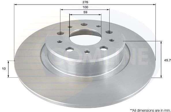 Brake Disc COATED ADC1831