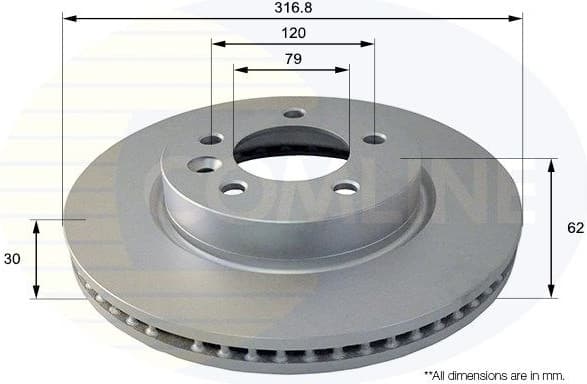 Brake Disc COATED ADC1321V