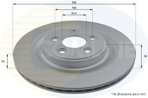 Brake Disc COATED ADC1246V