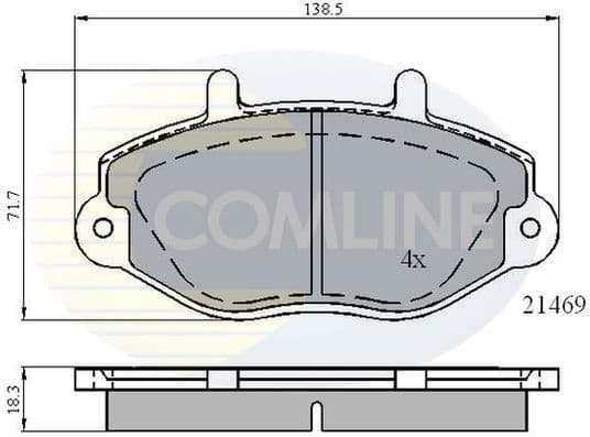 Brake Pad Set, disc brake CBP0924