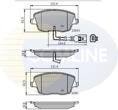 Brake Pad Set, disc brake CBP11147