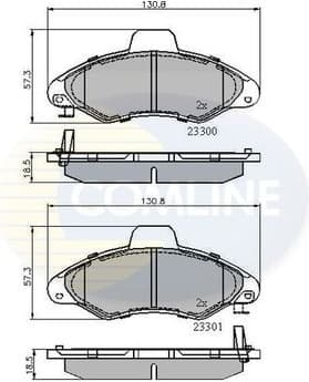 Brake Pad Set, disc brake CBP3393