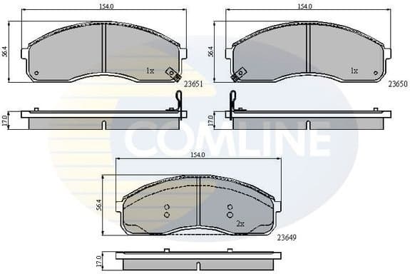 Brake Pad Set, disc brake CBP3968