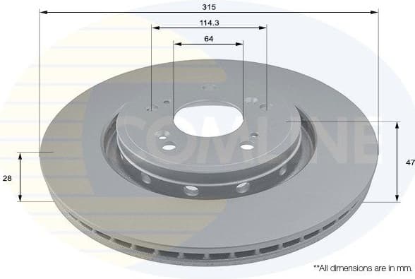 Brake Disc COATED ADC0577V