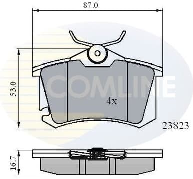 Brake Pad Set, disc brake CBP01761