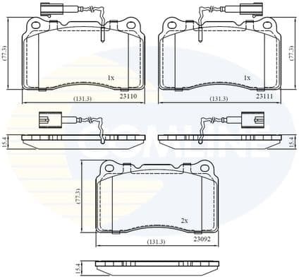 Brake Pad Set, disc brake CBP11721