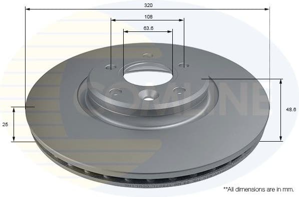 Brake Disc COATED ADC2844V