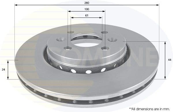 Brake Disc COATED ADC2720V
