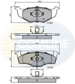Brake Pad Set, disc brake CBP0707